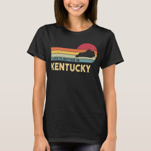 KENTUCKY Retro Vintager US-Staat Karte Kentucky Pa T-Shirt