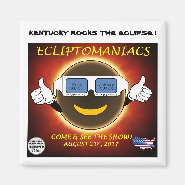 Kentucky Rocks The Eclipse! Magnet (Vorne)