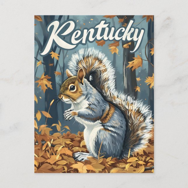 Kentucky Squirrel Postkarte (Vorderseite)