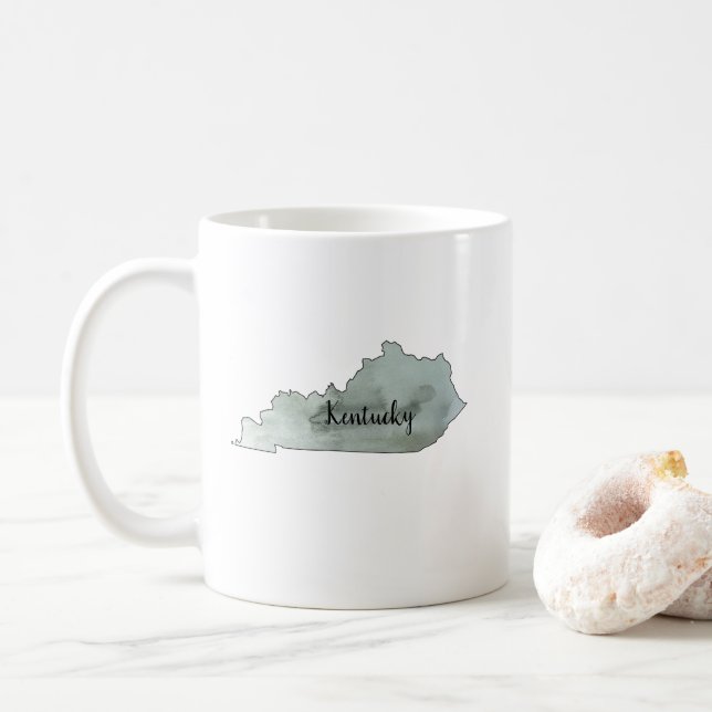 Kentucky Staat Illustration Kaffeetasse (Mit Donut)