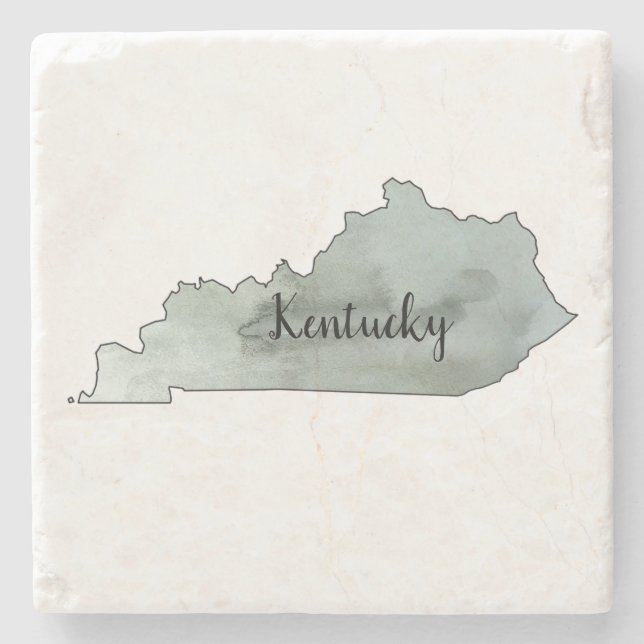 Kentucky Staat Illustration Steinuntersetzer (Vorderseite)