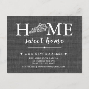 KENTUCKY Staat Moving Announcement Post Card Ankündigungspostkarte