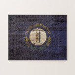 Kentucky-Staats-Flagge auf altem hölzernem Korn Puzzle<br><div class="desc">Kentucky-Staats-Flagge auf altem hölzernem Korn Fühlen Sie sich frei, den Entwurf entsprechend Ihren eigenen Präferenzen zu ändern. Sie können den Entwurfsstandort, die Orientierung, die Hintergrundfarben und die Größe ändern. Auch Sie addieren möglicherweise Ihren eigenen Text oder Slogan-Set sein Schriftart, Standort und Größe, alle, um das entscheidende persönliche Geschenk für Sie...</div>