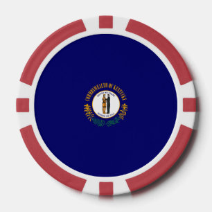 Kentucky-Staats-Flaggen-Entwurf Pokerchips