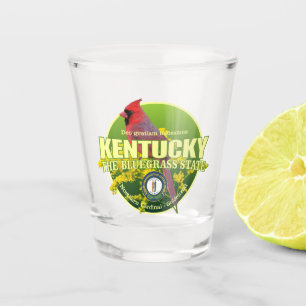 Kentucky-Staats-Vogel u. Blume Schnapsglas