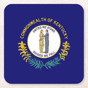 Kentucky Staatsflagge Rechteckiger Pappuntersetzer