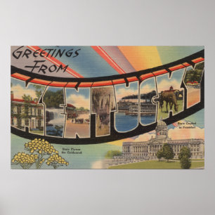 Kentucky (State Capital/Flower) Poster