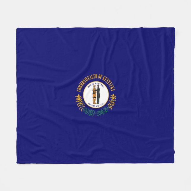 Kentucky State Flag Design Fleecedecke (Vorderseite (Horizontal))