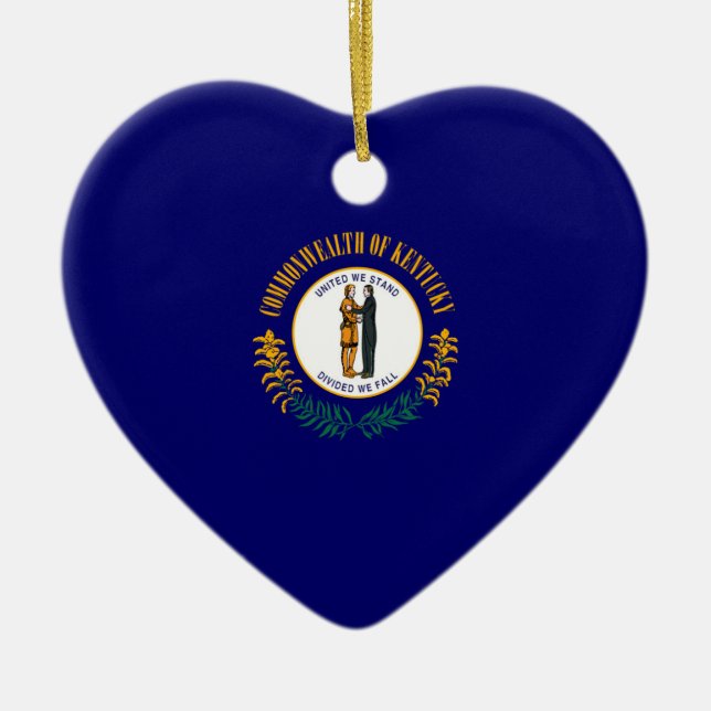 Kentucky State Flag Design Keramik Ornament (Vorne)