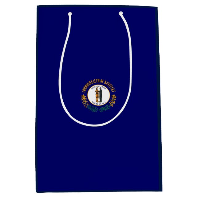 Kentucky State Flag Design Mittlere Geschenktüte (Vorderseite)