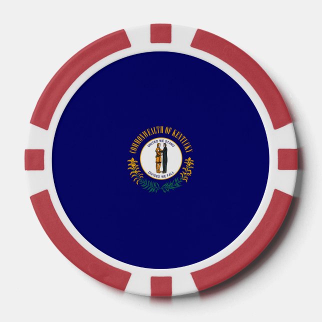 Kentucky State Flag Design Pokerchips (Vorderseite)