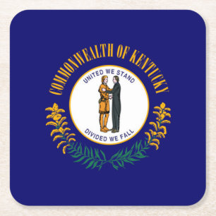 Kentucky State Flag Design Rechteckiger Pappuntersetzer