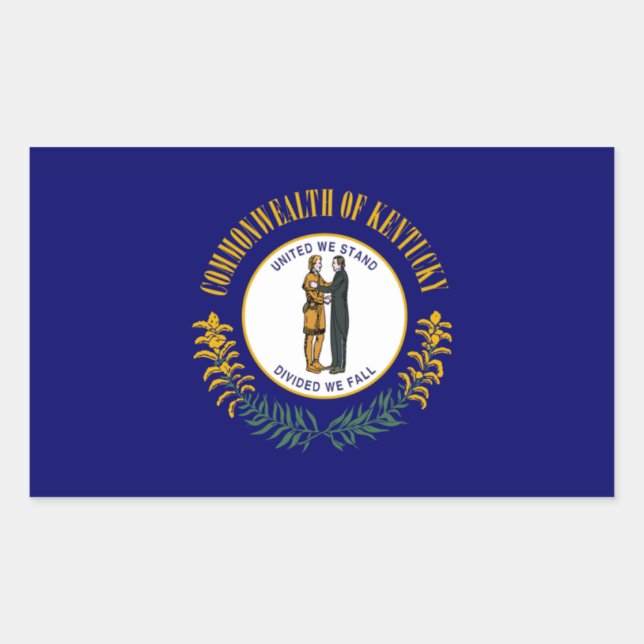 Kentucky State Flag Sticker (Vorderseite)