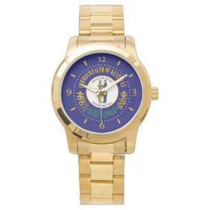 Kentucky State Flag Watch Design Armbanduhr