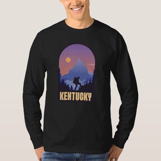 Kentucky State USA Hiking Trip Souvenir T-Shirt (Vorderseite)