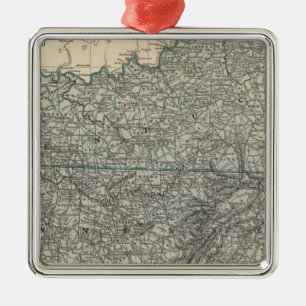 Kentucky, Tennessee 2 Silbernes Ornament