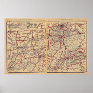 Kentucky, Tennessee 3 Poster