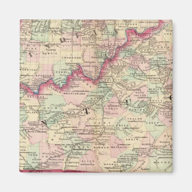Kentucky, Tennessee Magnet (Vorne)