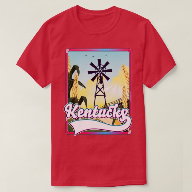 Kentucky Travel Postkarte T-Shirt (Design vorne)