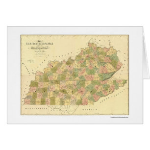 Kentucky- u. Tennessee-Eisenbahn-Karte 1839