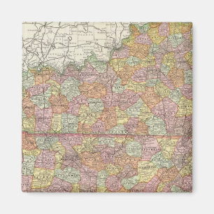 Kentucky und Tennessee 3 Magnet