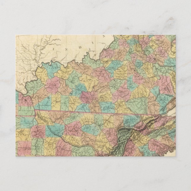 Kentucky und Tennessee 3 Postkarte (Vorderseite)