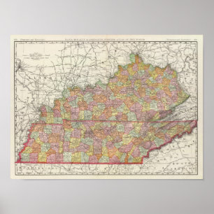 Kentucky und Tennessee 4 Poster