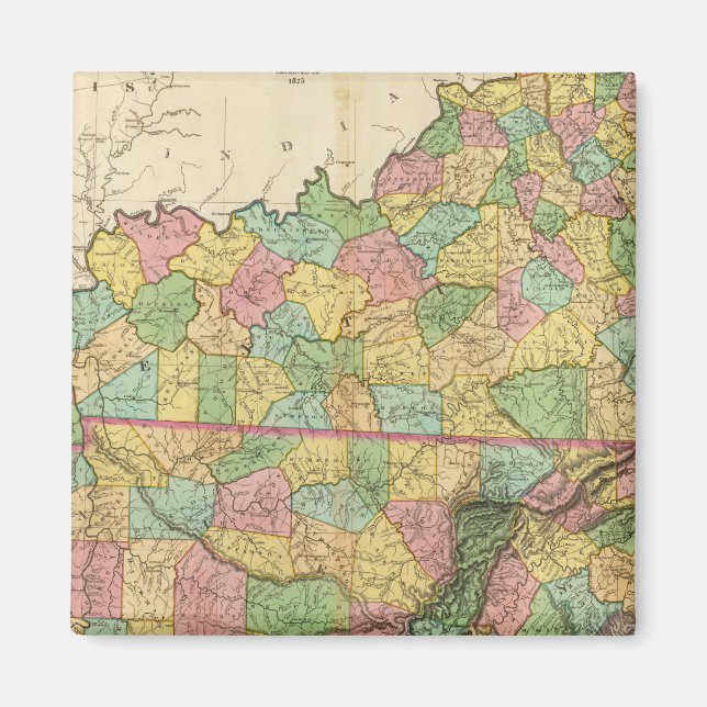 Kentucky und Tennessee 6 Magnet (Vorne)