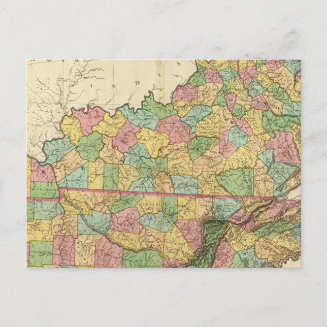 Kentucky und Tennessee 6 Postkarte (Vorderseite)