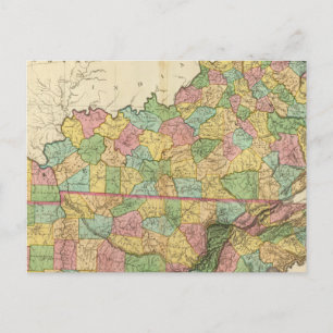 Kentucky und Tennessee 6 Postkarte