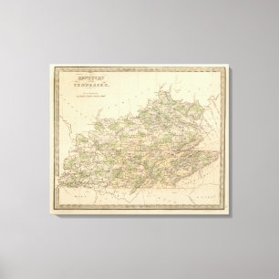 Kentucky und Tennessee 8 Leinwanddruck