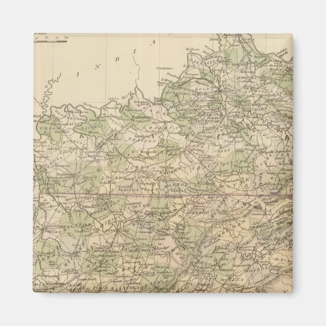 Kentucky und Tennessee 8 Magnet (Vorne)