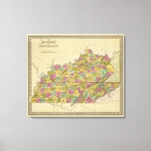 Kentucky und Tennessee Leinwanddruck
