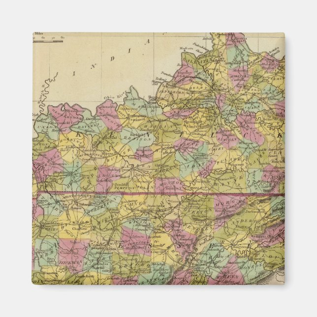 Kentucky und Tennessee Magnet (Vorne)