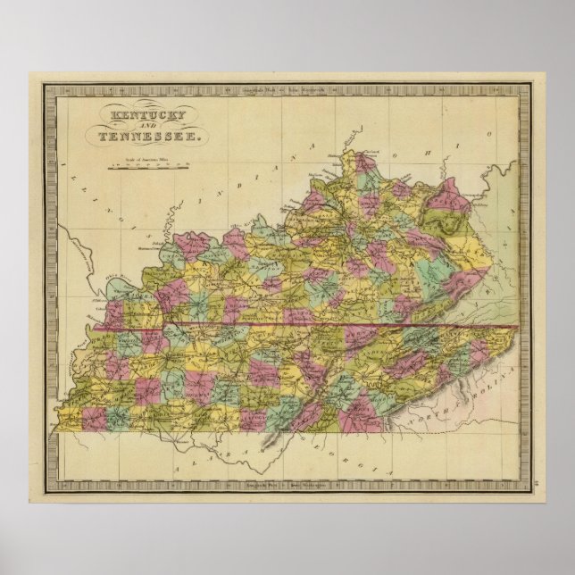 Kentucky und Tennessee Poster (Vorne)