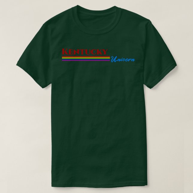 Kentucky Unicorn Geschenk TShirt (Design vorne)