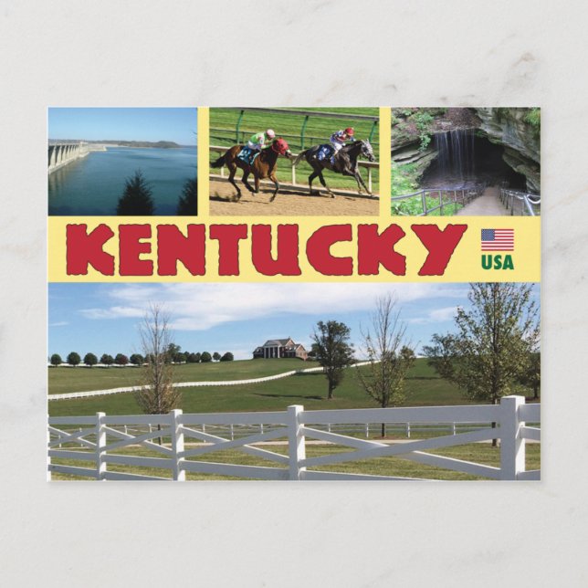 Kentucky USA Multiview Fotos Postkarte (Vorderseite)