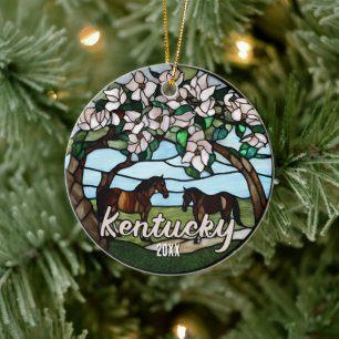 Kentucky Vacation Souvenir Keramik Ornament