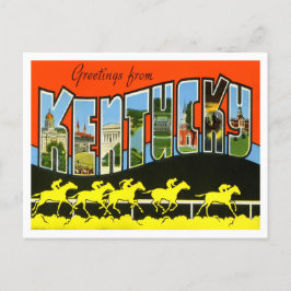 Kentucky Vintag Big Letters Postcard Postkarte