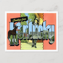 Kentucky Vintag Big Letters Postcard Postkarte