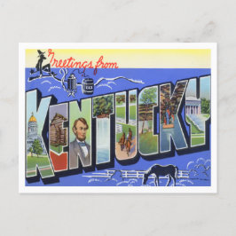 Kentucky Vintag Big Letters Postcard Postkarte