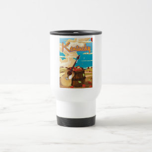 Kentucky Vintage-Cartoon-Reiseplakat Reisebecher