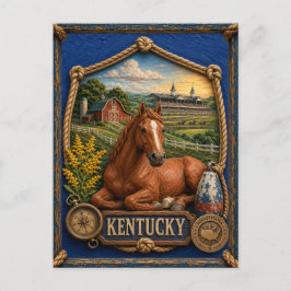Kentucky Vintage Reise Postkarte