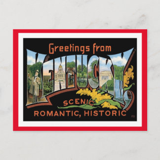 Kentucky Vintage Travel Postkarte