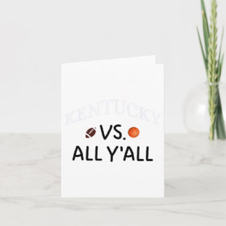 Kentucky Vs. Alle Y'all Footll Sketch Karte