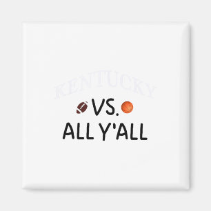 Kentucky Vs. Alle Y'all Footll Sketch Magnet