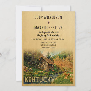 Kentucky Wedding Einladung Rustikale Kabinenmeile