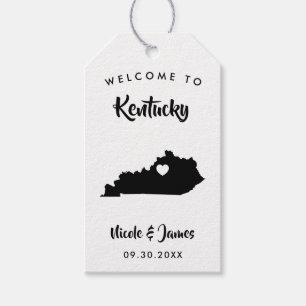 Kentucky Wedding Welcome Bag Tags für Hotelgäste Geschenkanhänger