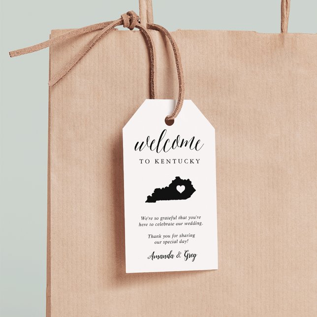 Kentucky Wedding Welcome Geschenkanhänger (Von Creator hochgeladen)