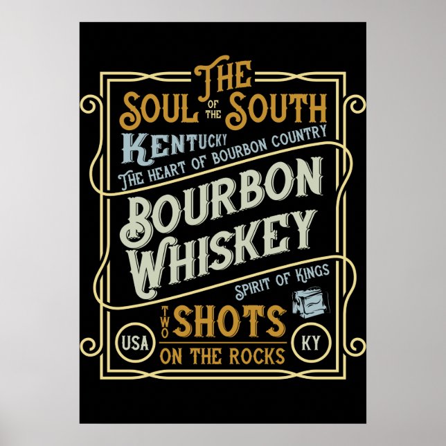 Kentucky Whiskey Poster (Vorne)